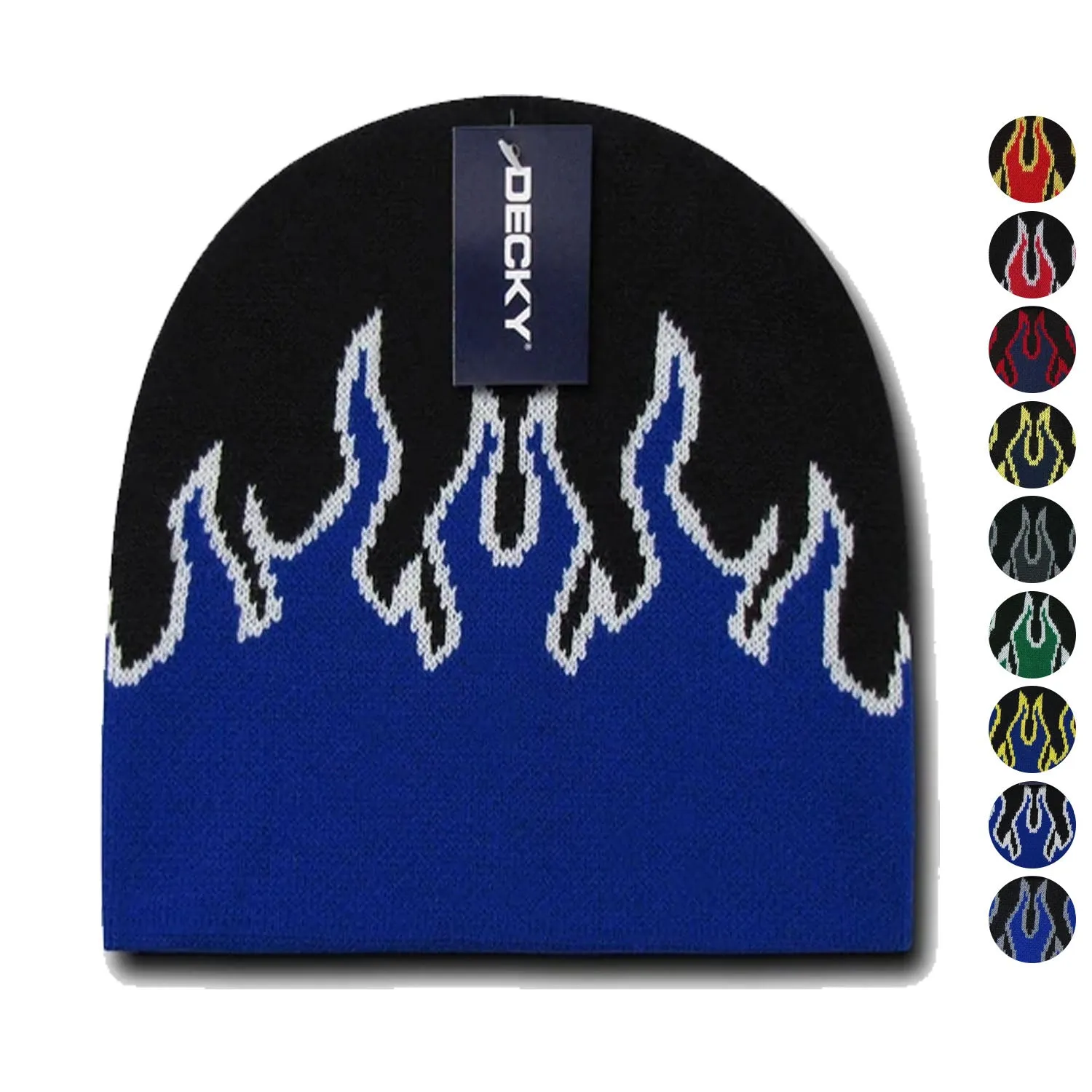 1 Dozen Boys Girls Kids Youth Decky Fire Flame Beanies Caps Hats Wholesale Lot