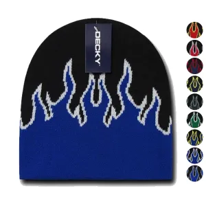 1 Dozen Boys Girls Kids Youth Decky Fire Flame Beanies Caps Hats Wholesale Lot