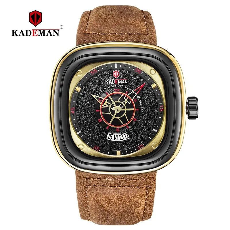 2019 Luxury Men Watches New Fashion Square Quartz