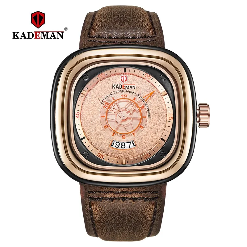 2019 Luxury Men Watches New Fashion Square Quartz