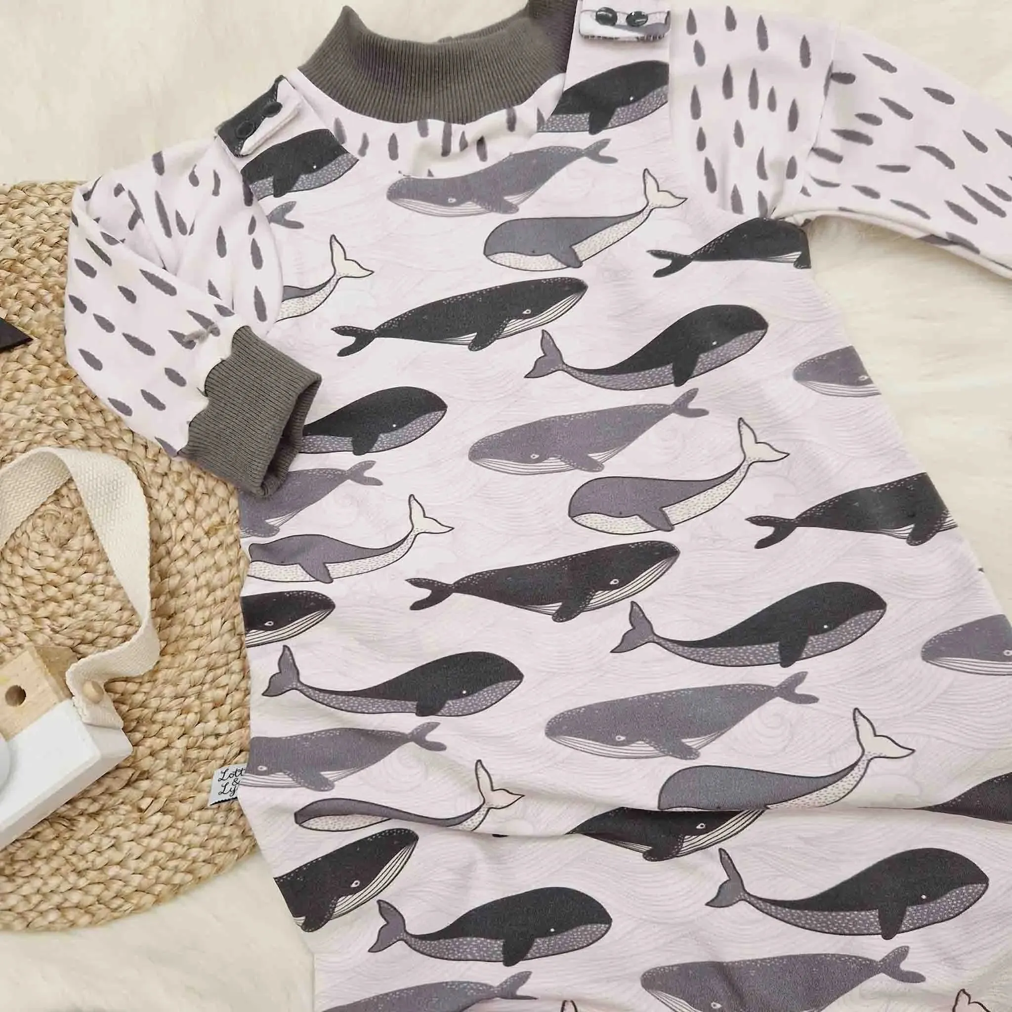 Baby & Toddler Whales Dungarees