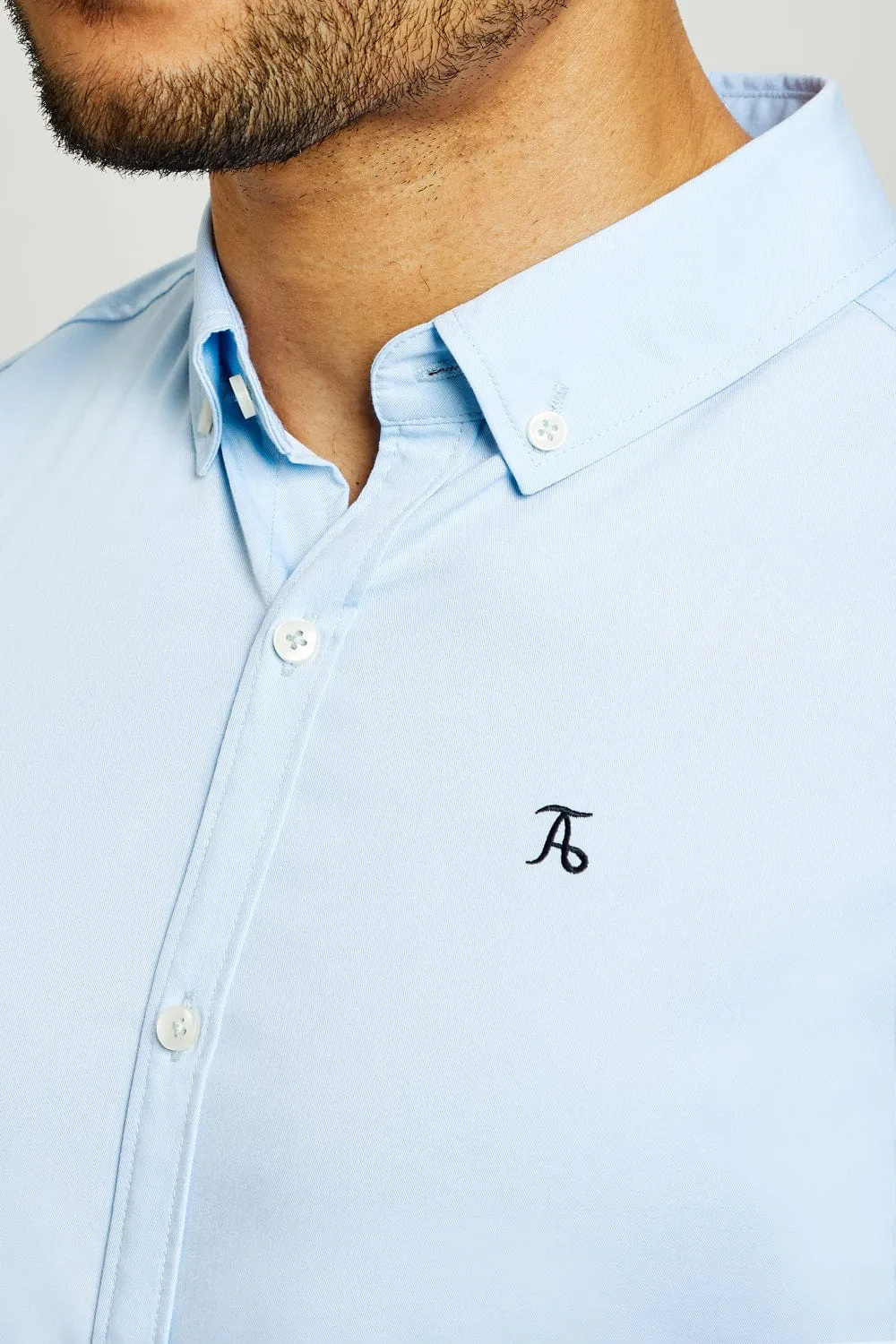 Bamboo Shirt (SS) in Pale Blue