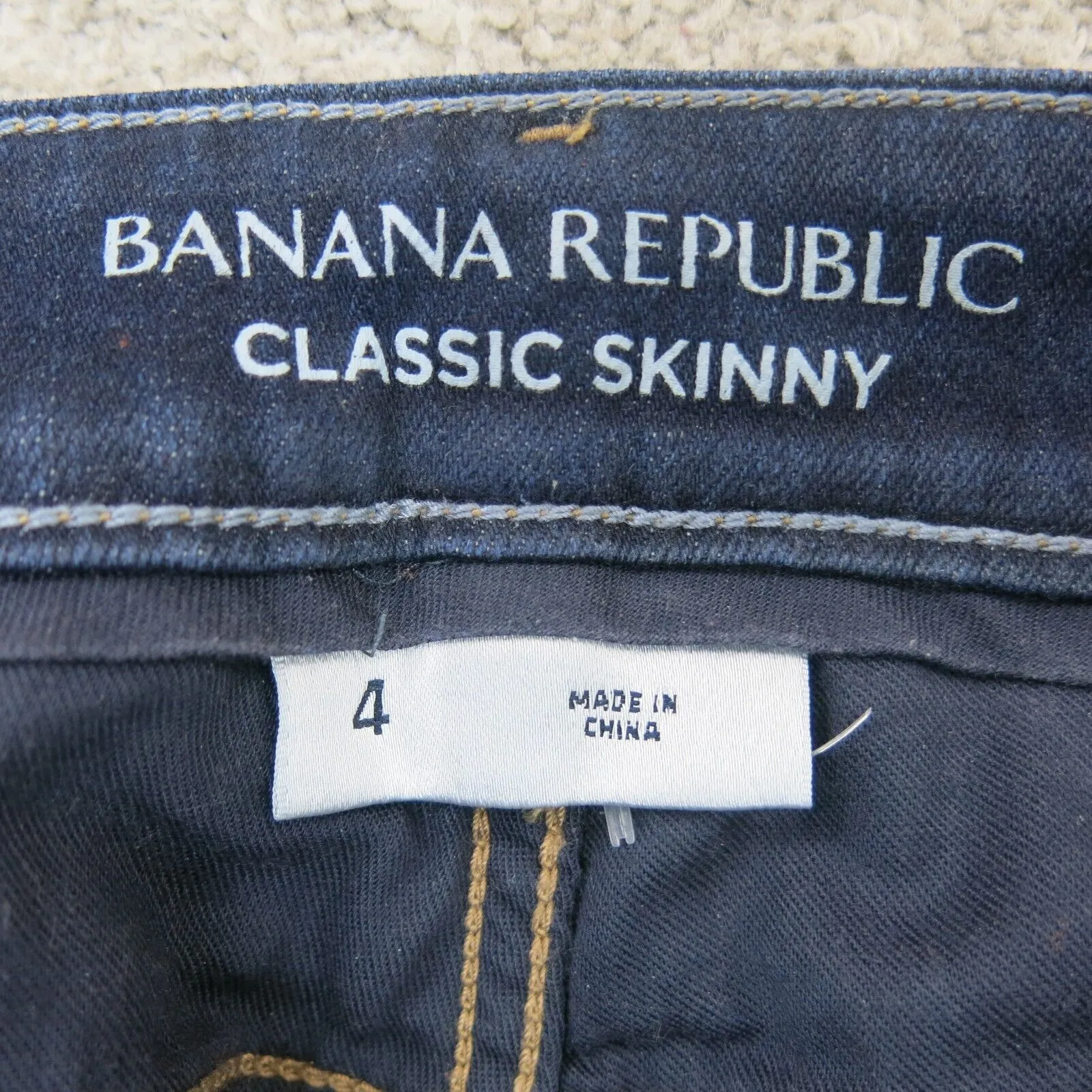 Banana Republic Women Jeans Low Rise Classic Skinny Jeans Denim Cotton Blue SZ 4
