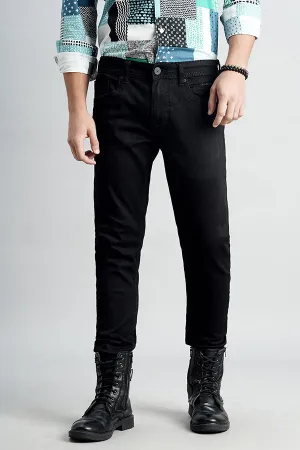 Black 5 Pocket Low-Rise Ankle Length Jeans