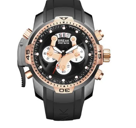 Casual Fashion Rubber Band Sport Wristwatches