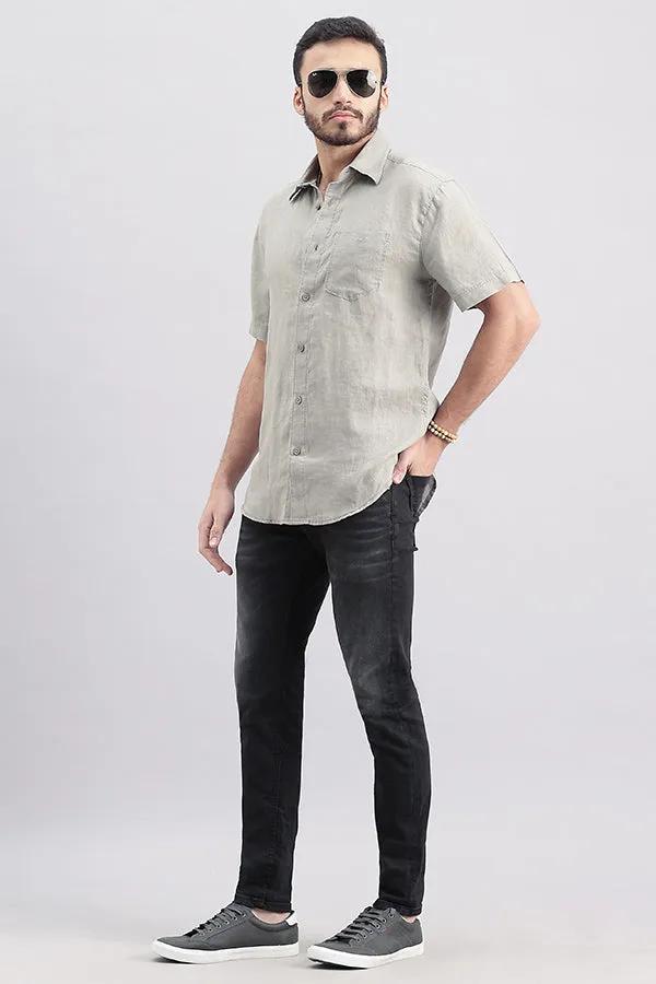 Charcoal 5 Pocket Low-Rise Ankle Length Jeans