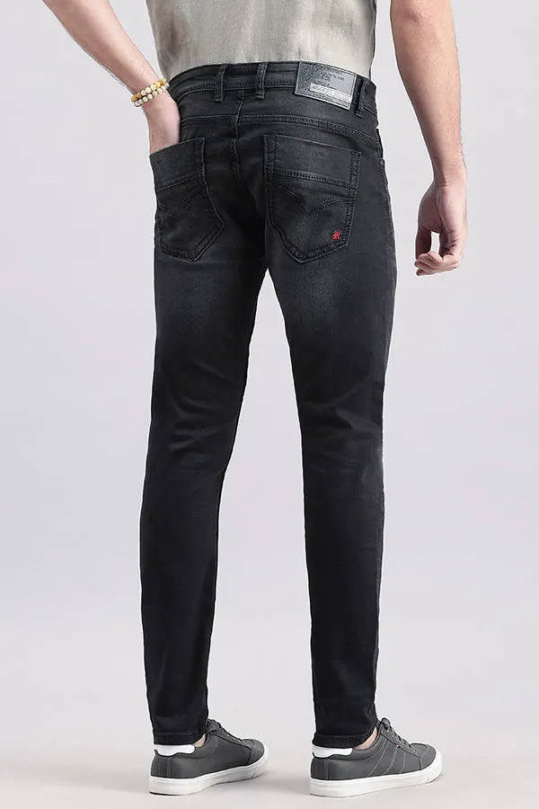 Charcoal 5 Pocket Low-Rise Ankle Length Jeans