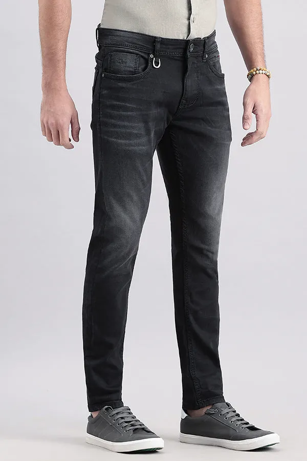 Charcoal 5 Pocket Low-Rise Ankle Length Jeans