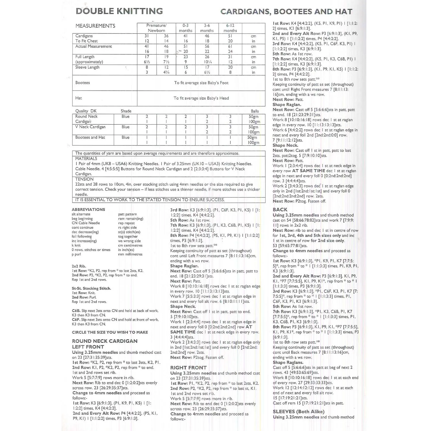 Children's Knitting Patterns