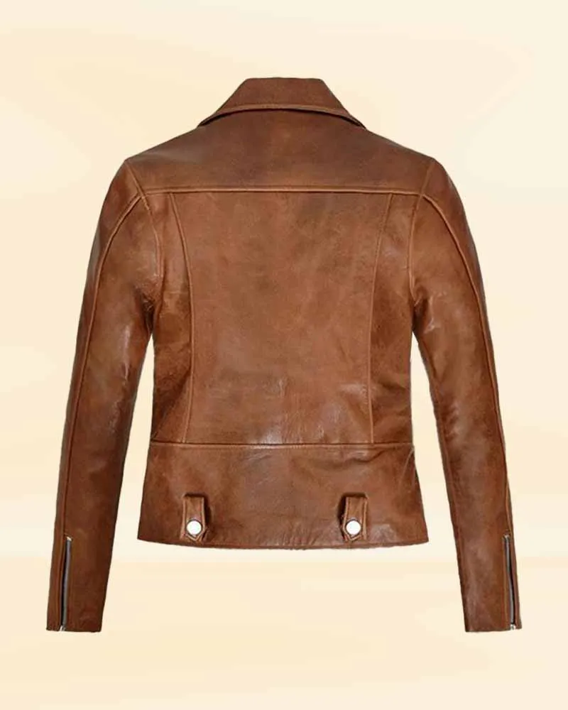 Classy Caramel leather jacket