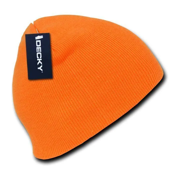 Decky Bright Neon Short Uncuff Beanies Caps Hats Knit Ski Skull Snowboard Winter