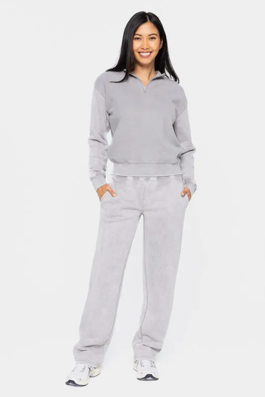 Elastic Waist Fleece Pants