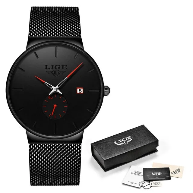 Fashion  Casual Waterproof Quartz Clock Mens Watches