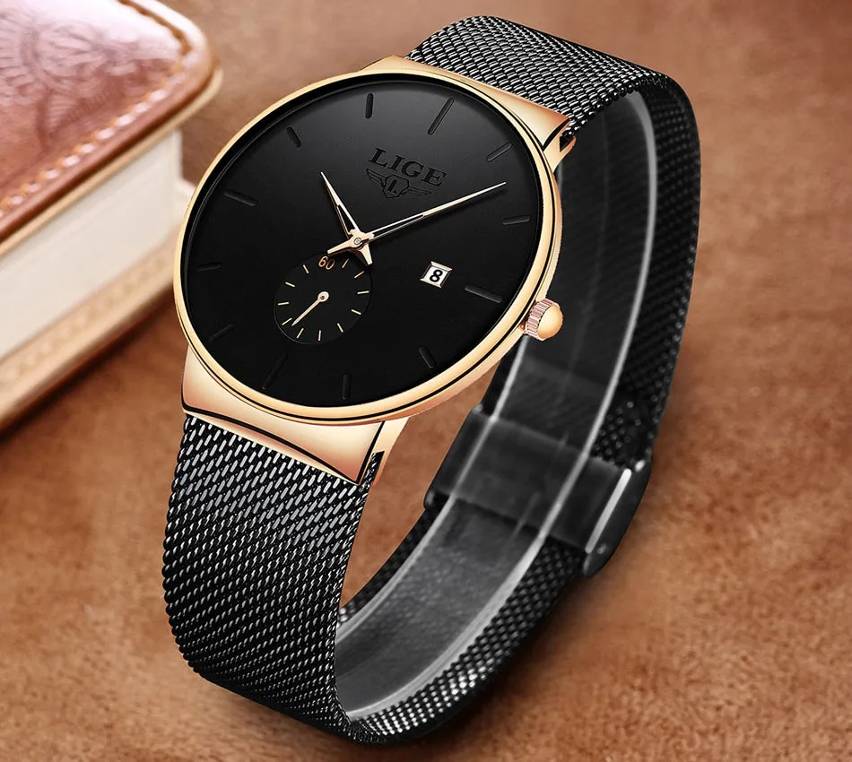 Fashion  Casual Waterproof Quartz Clock Mens Watches