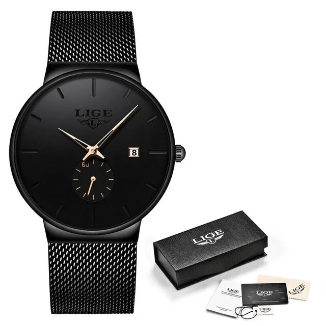Fashion  Casual Waterproof Quartz Clock Mens Watches