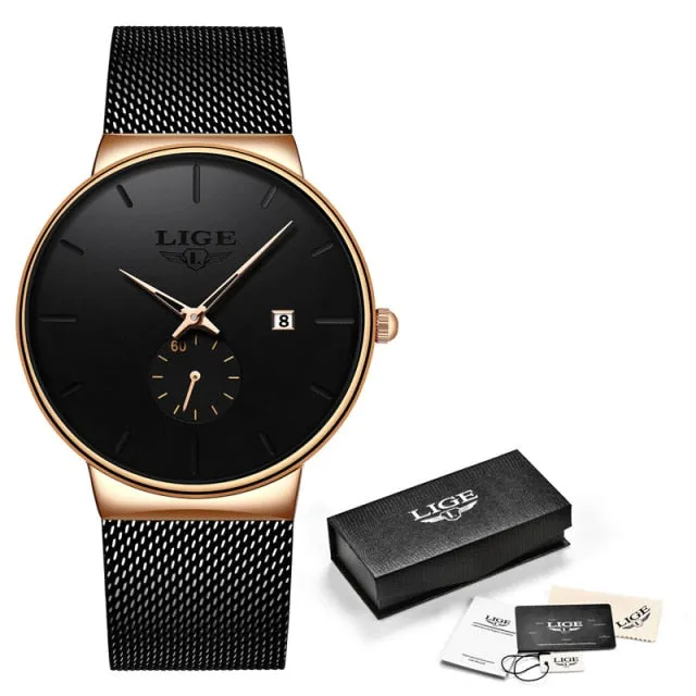 Fashion  Casual Waterproof Quartz Clock Mens Watches