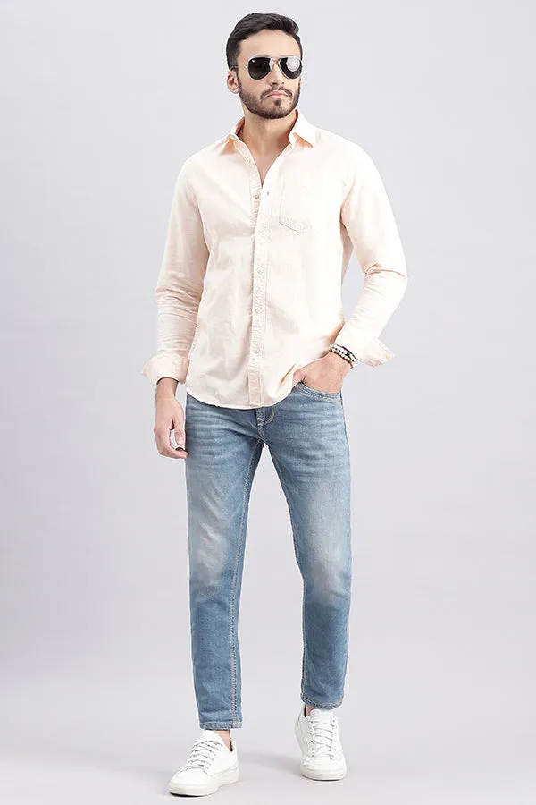 Lt Blue 5 Pocket Low-Rise Ankle Length Jeans