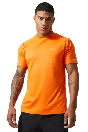 MAN ACTIVE GYM RAGLAN T-SHIRT - ORANGE