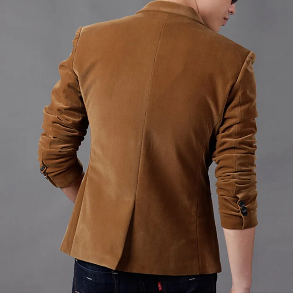 Men Blazer Fashion Slim Fit Men Blazers