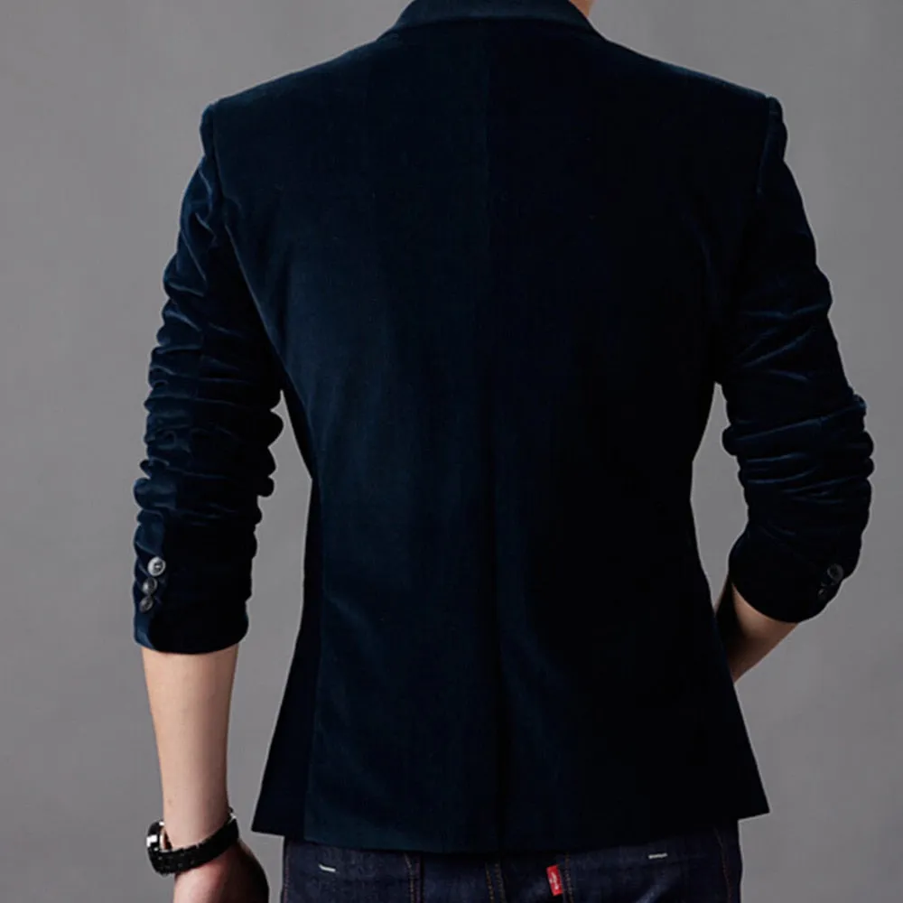 Men Blazer Fashion Slim Fit Men Blazers