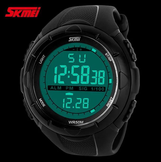 Men LED Digital Military Watch 50M Dive Swim Dress Sports Watches Fashion Outdoor Wristwatches