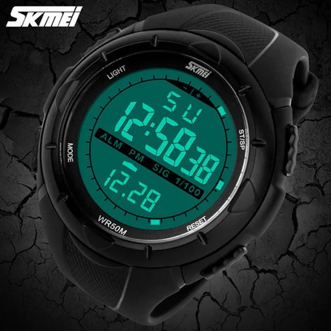 Men LED Digital Military Watch 50M Dive Swim Dress Sports Watches Fashion Outdoor Wristwatches
