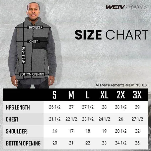 Mens Soft Padded Sherpa Fleece Vests
