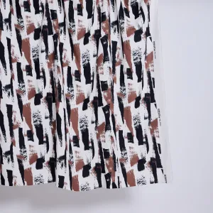 Mind The MAKER - Oda Brush Viscose Linen Noil in Black & Old Rose