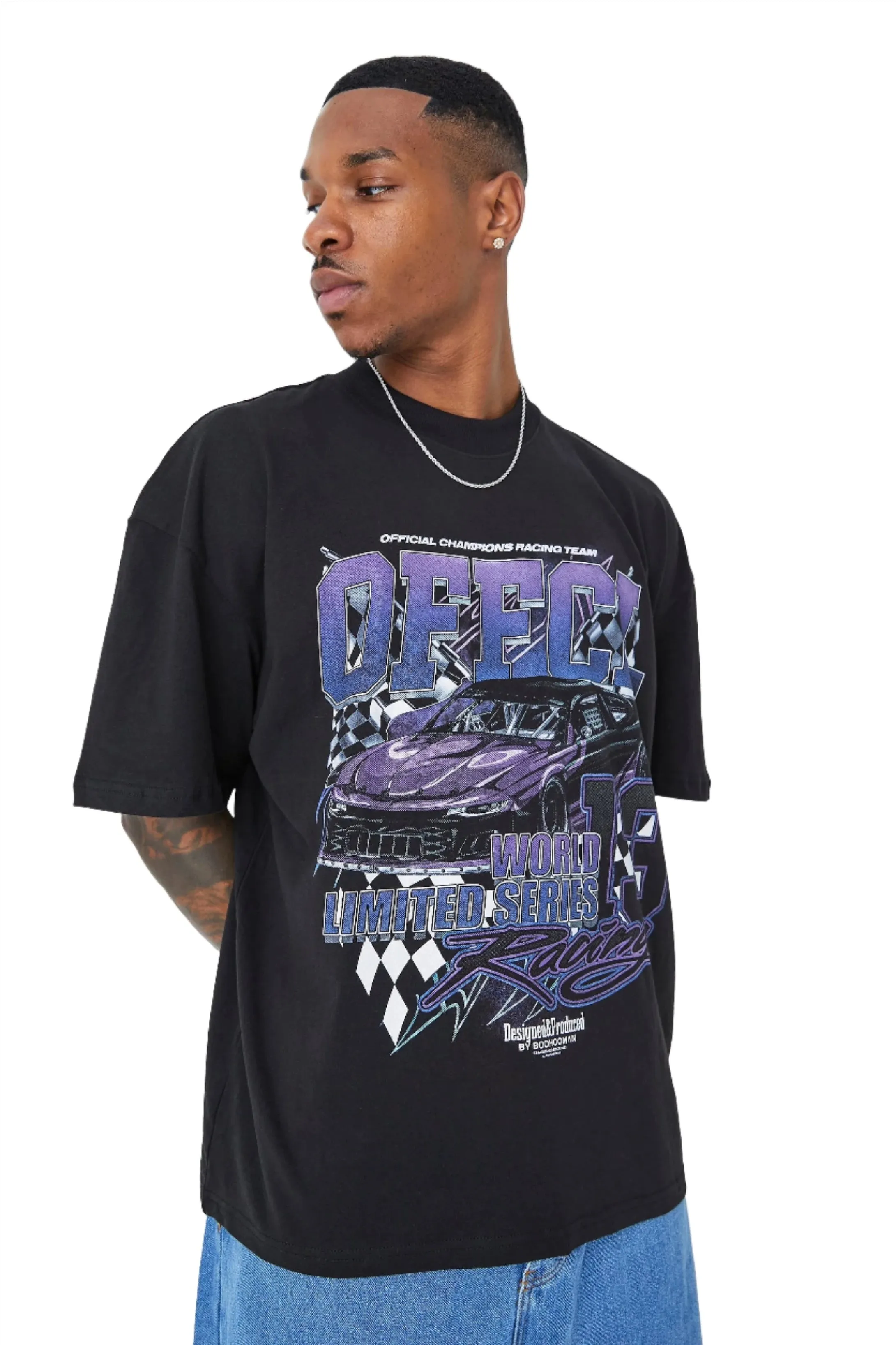 OVERSIZED OFCL CAR GRAPHIC T-SHIRT