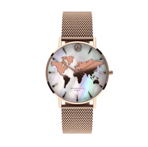 Pearl World Map ® Waterproof Watch