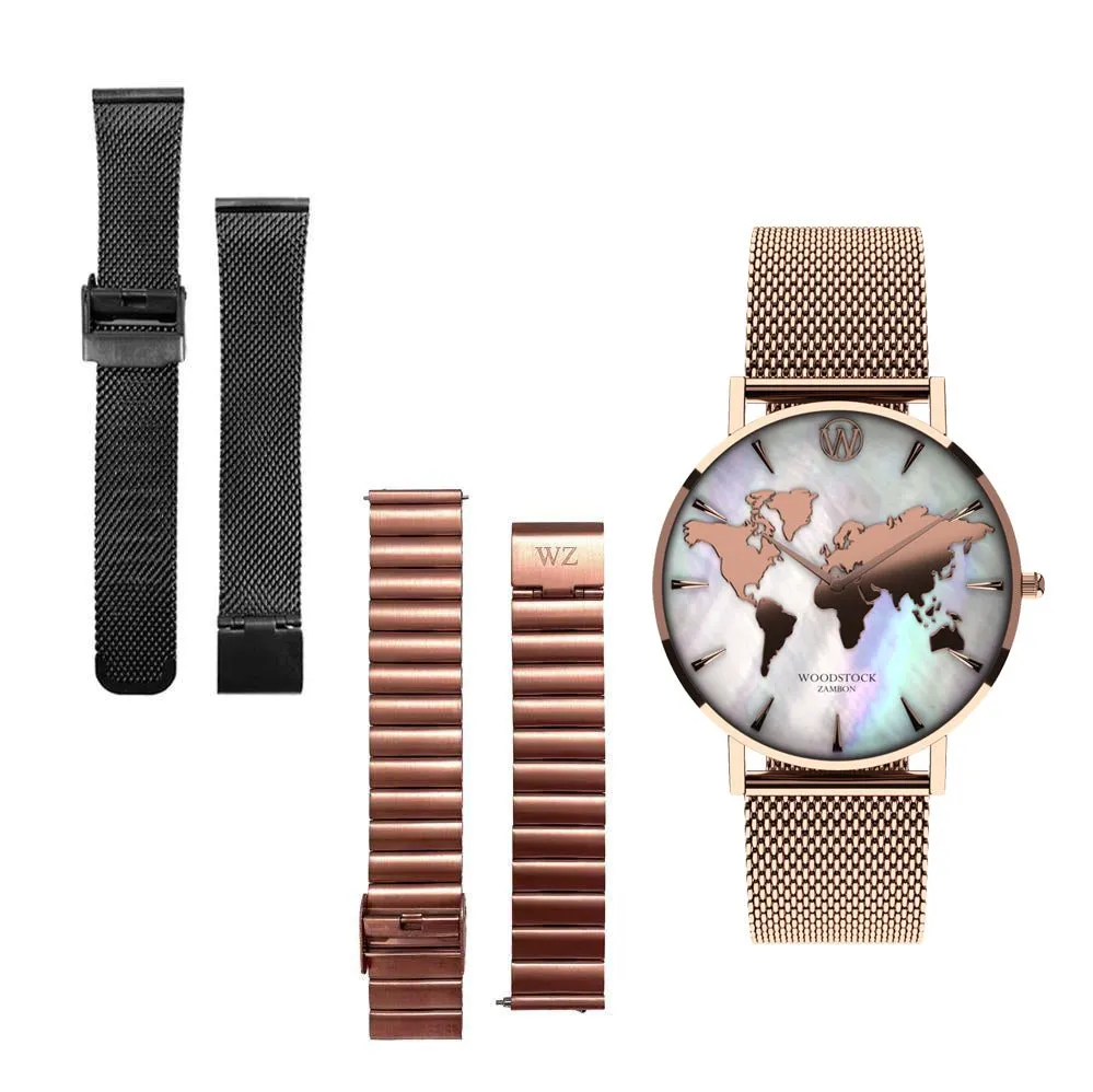 Pearl World Map ® Waterproof Watch