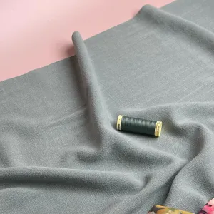 REMNANT 0.8 Metre - Flow Soft Sage Viscose Linen Blend Dress Fabric
