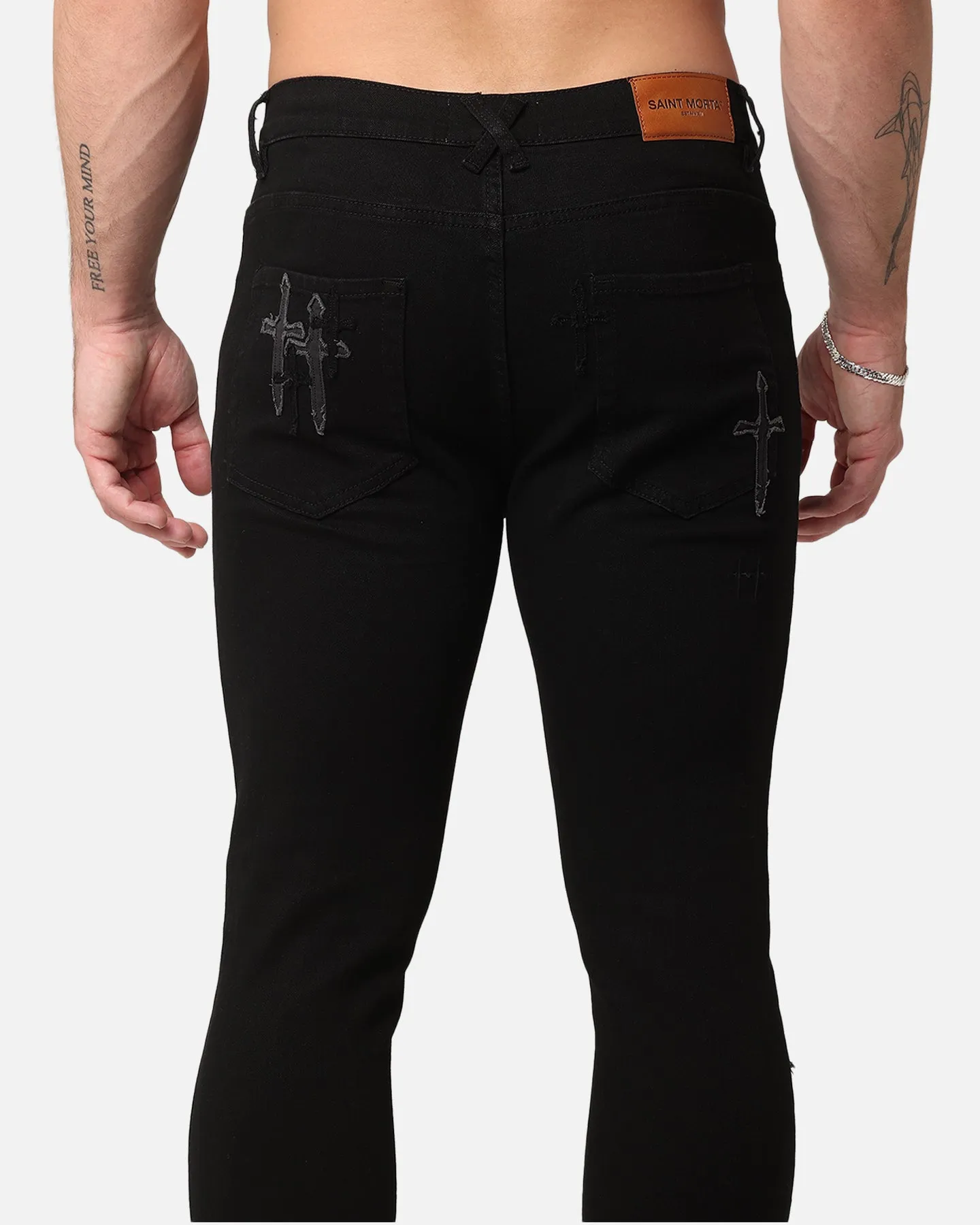Saint Morta Crossfire Jeans Black
