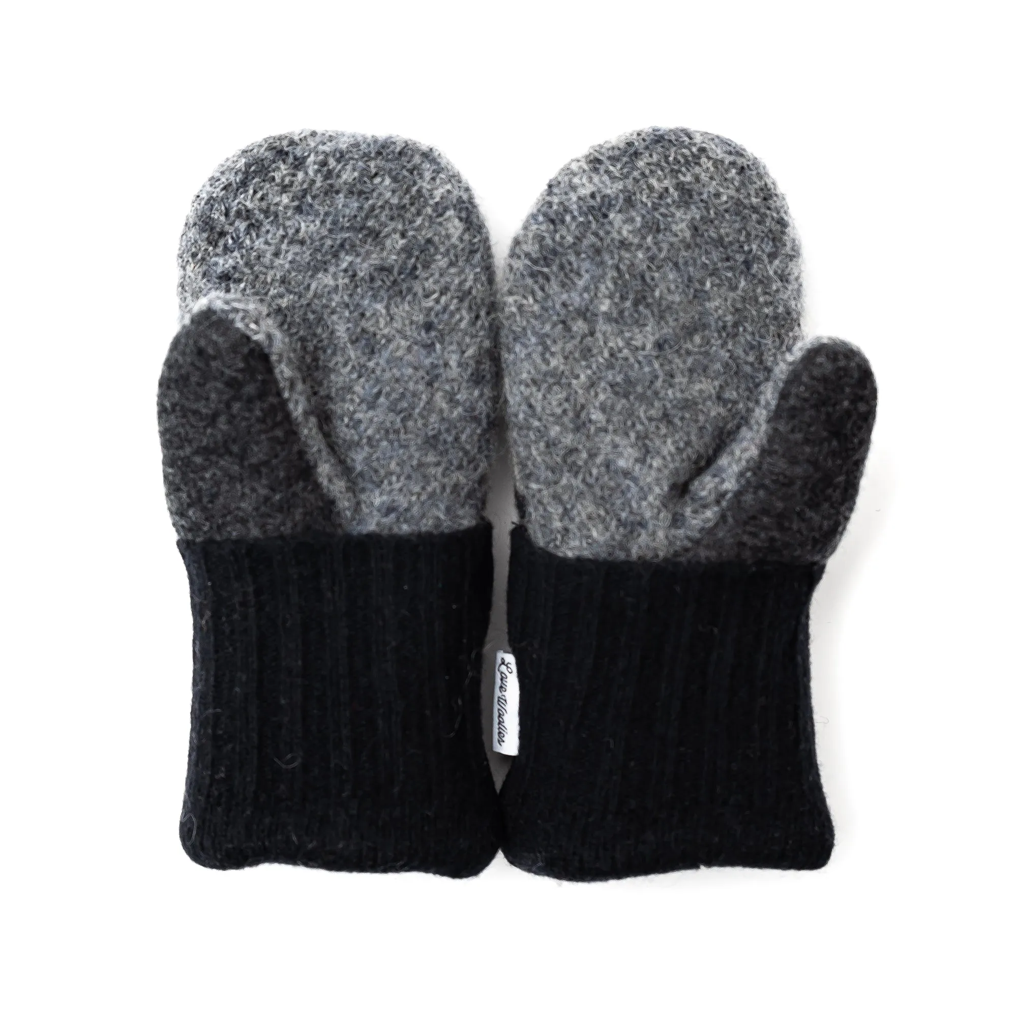 Small Kid's Wool Sweater Mittens | Shadows