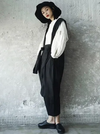 Solid Linen Loose Harem Pants