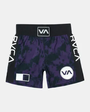 Spartan Elastic Waist Training Shorts 17" - Purps Tie Dye