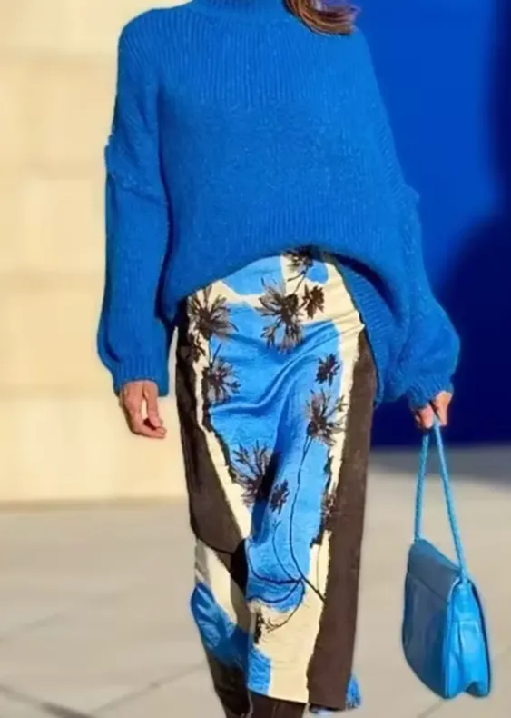 Valeria Printed Maxi Pencil Skirts