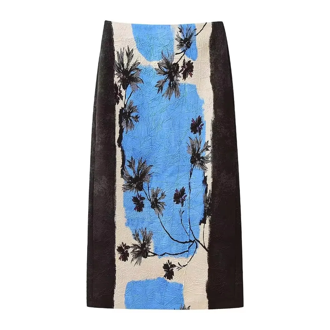 Valeria Printed Maxi Pencil Skirts