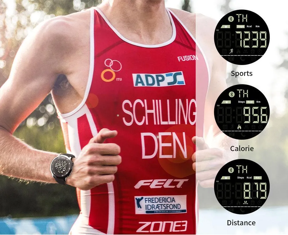 Waterproof Sports Smartwatch - Compatible with iOS & Android