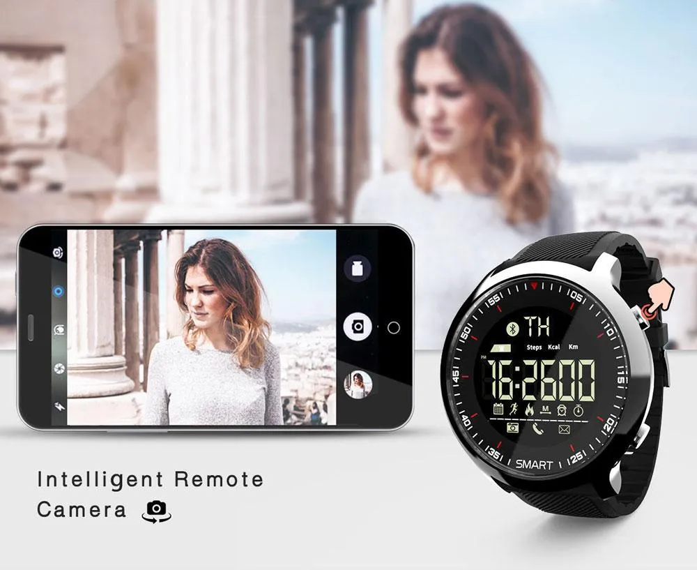 Waterproof Sports Smartwatch - Compatible with iOS & Android
