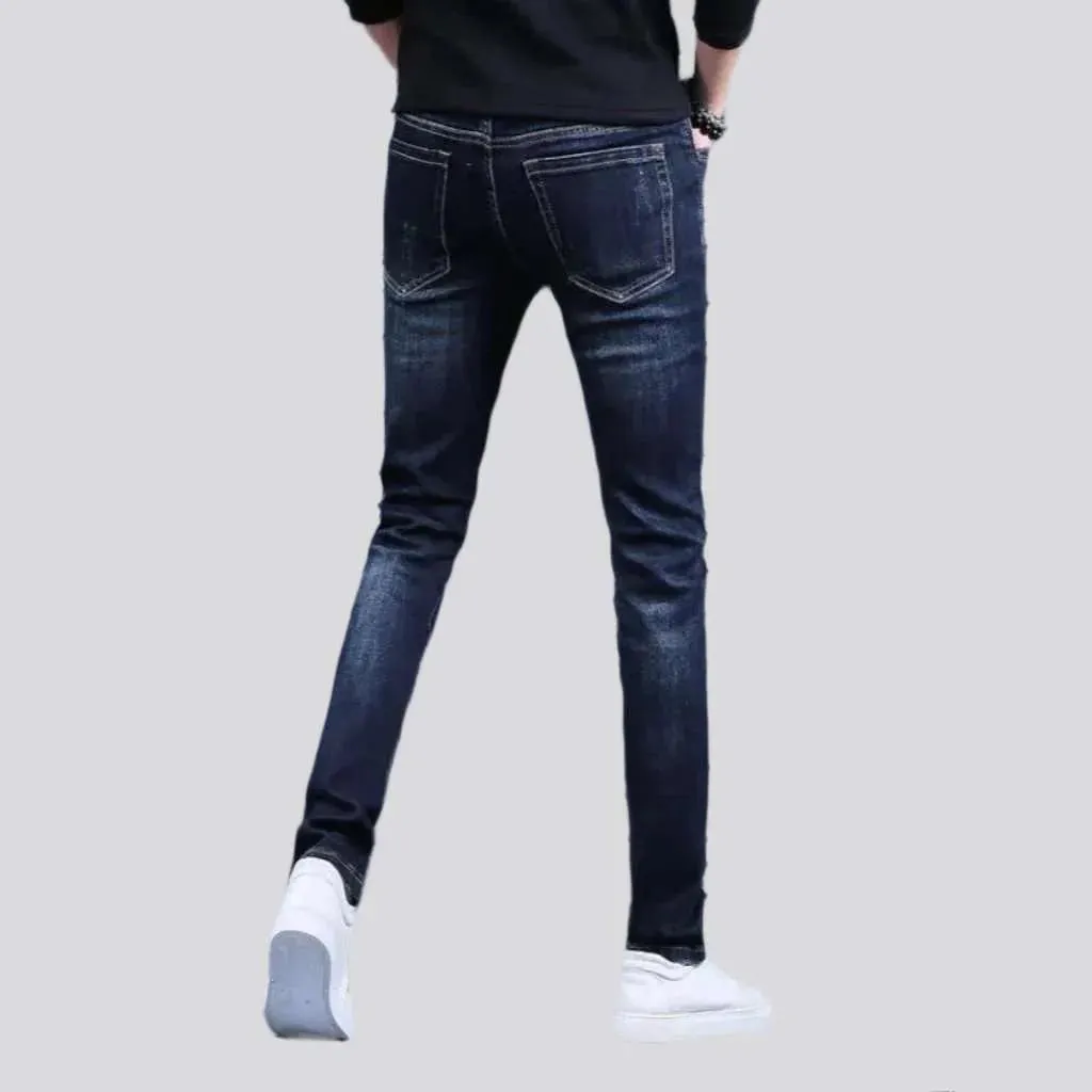 Whiskered men's street jeans