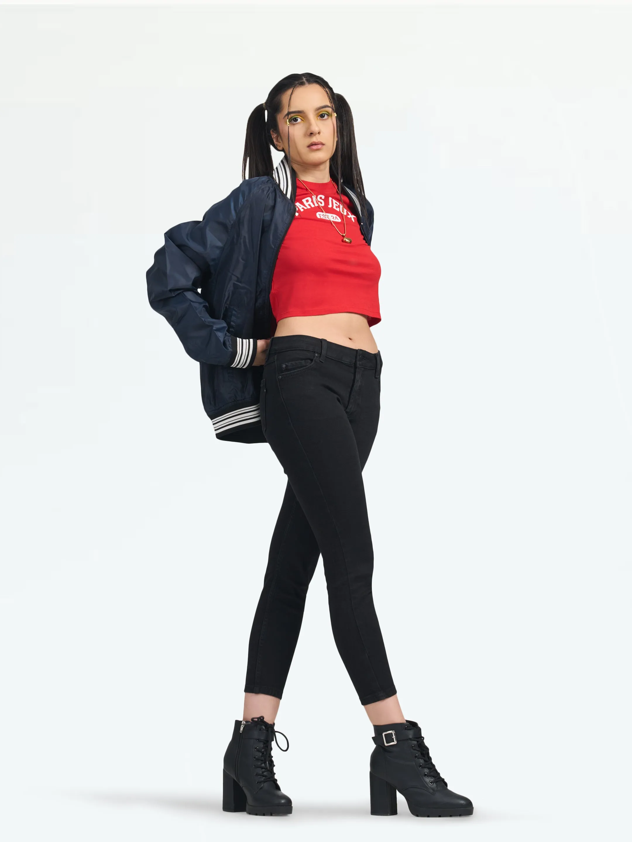 Women's Black Paris Highwaist Skinny Jeans