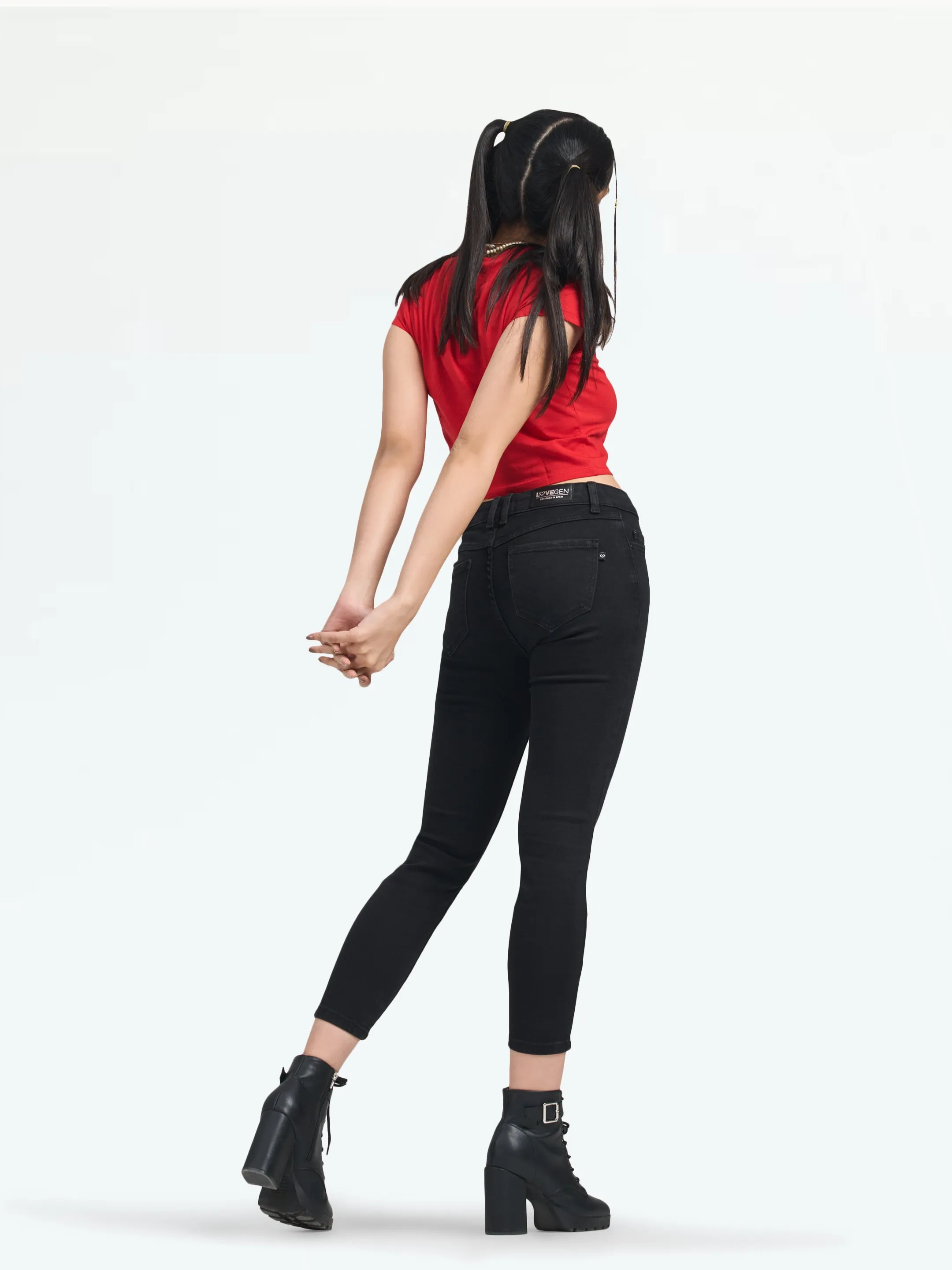 Women's Black Paris Highwaist Skinny Jeans
