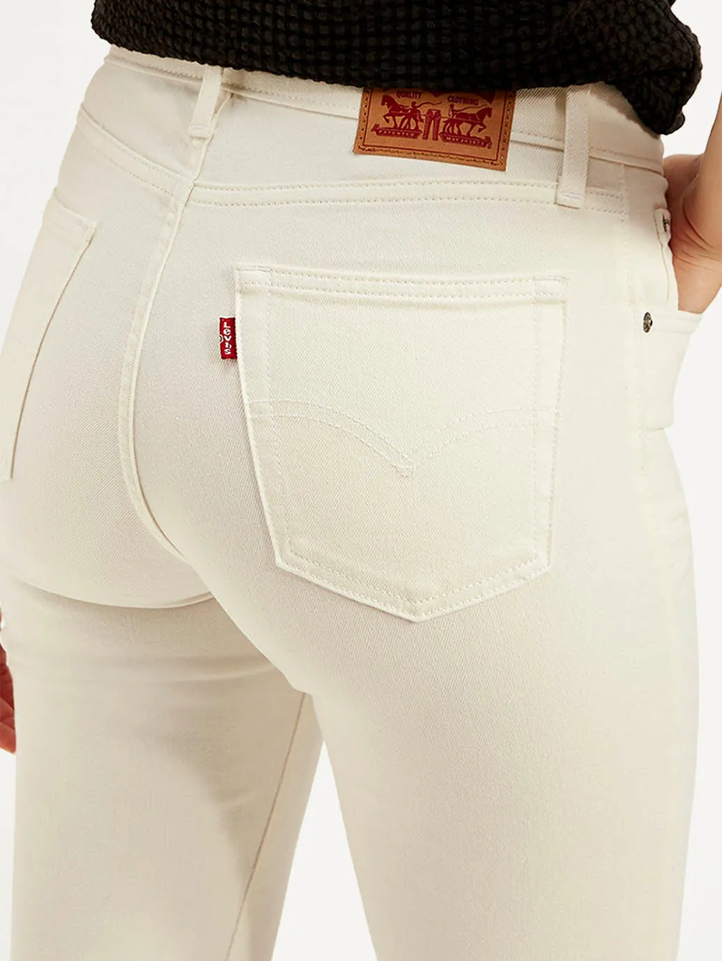 Women's High Rise 721 Skinny Off-White Jeans