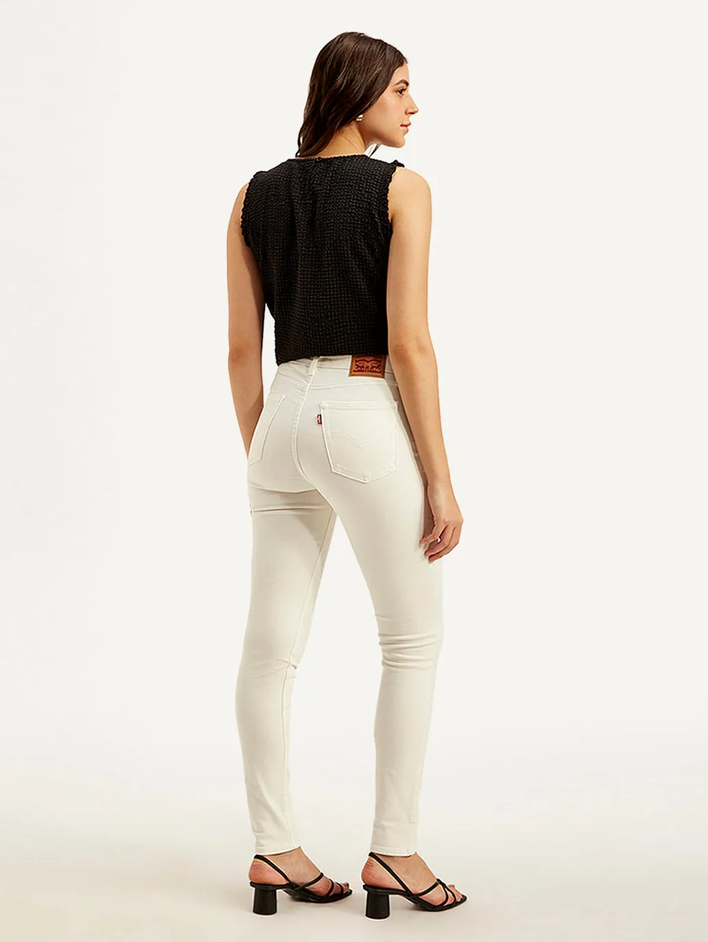 Women's High Rise 721 Skinny Off-White Jeans