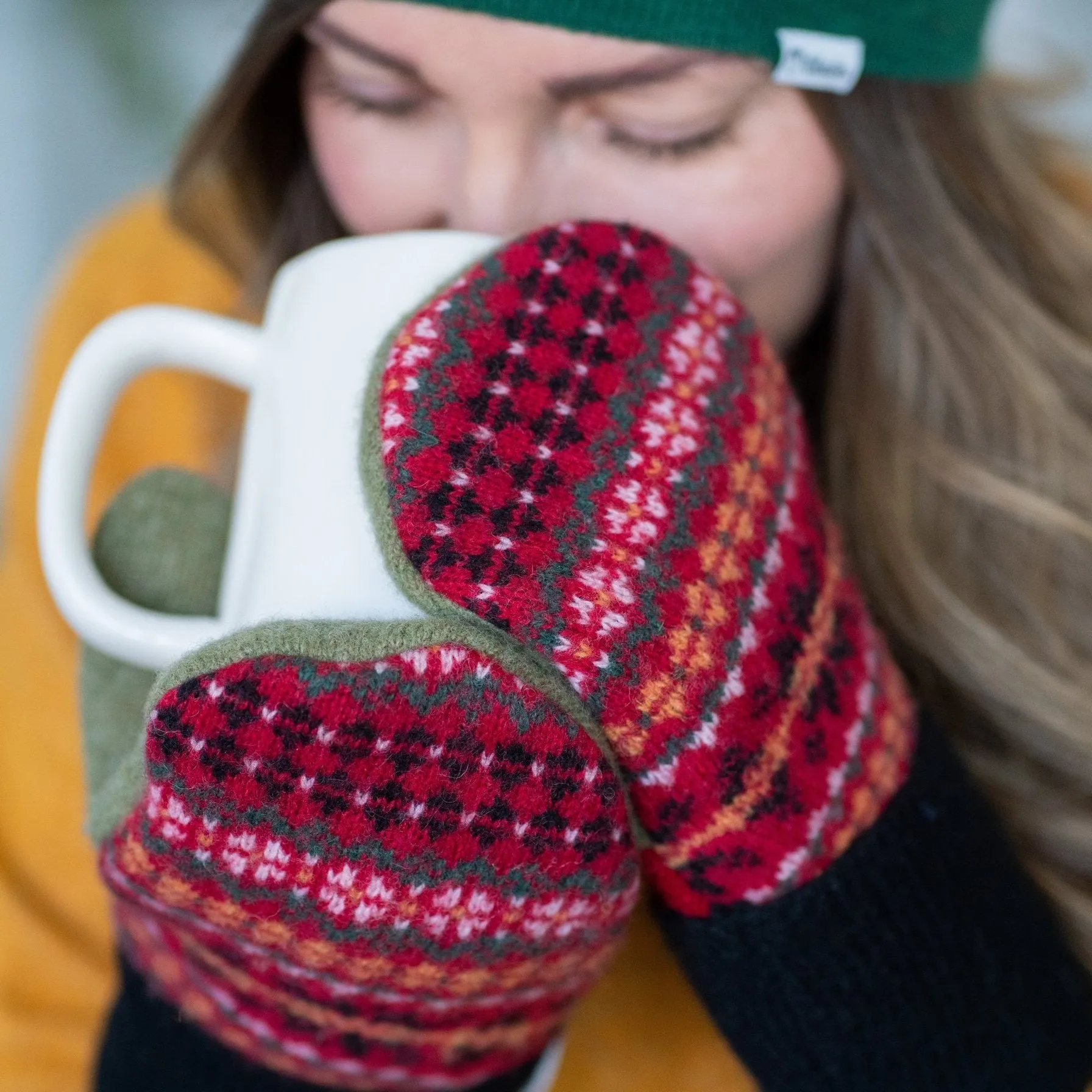 Womens Mittens | Vanilla Latte
